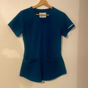 Sketchers Caribbean Blue Scrub Set with Jogger Bottoms XS Petite